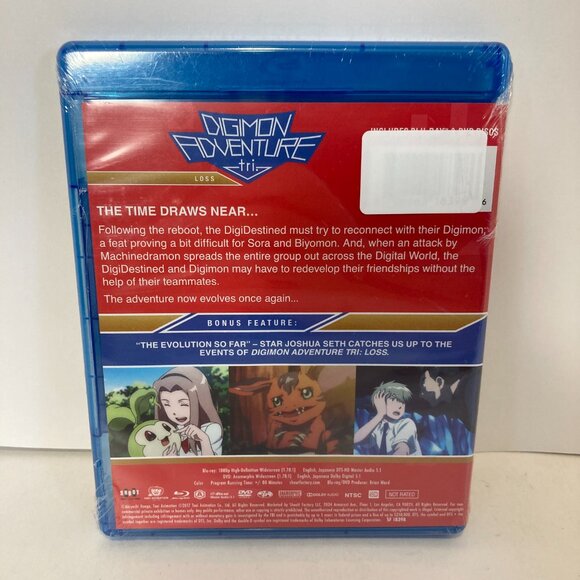 Digimon Adventure Tri: Loss (Blu-Ray/DVD, 2017) New Sealed Movie Film - Picture 4 of 5